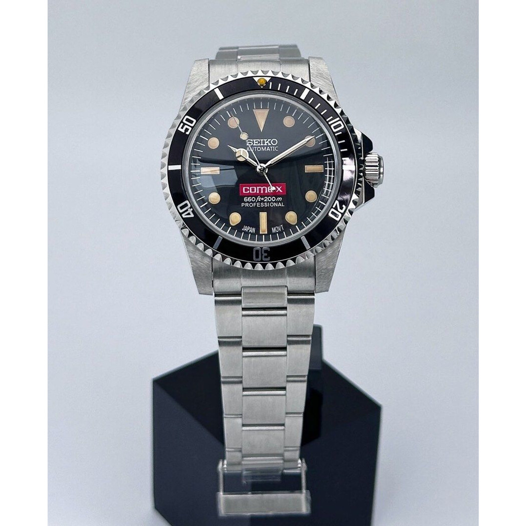 Custom Seiko Mod • Vintage Comex Submariner on Bracelet • 39mm
